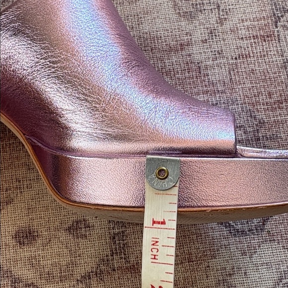 Reformation Mia Platform Sandal Pink Pearl Size 10 - Picture 13 of 15